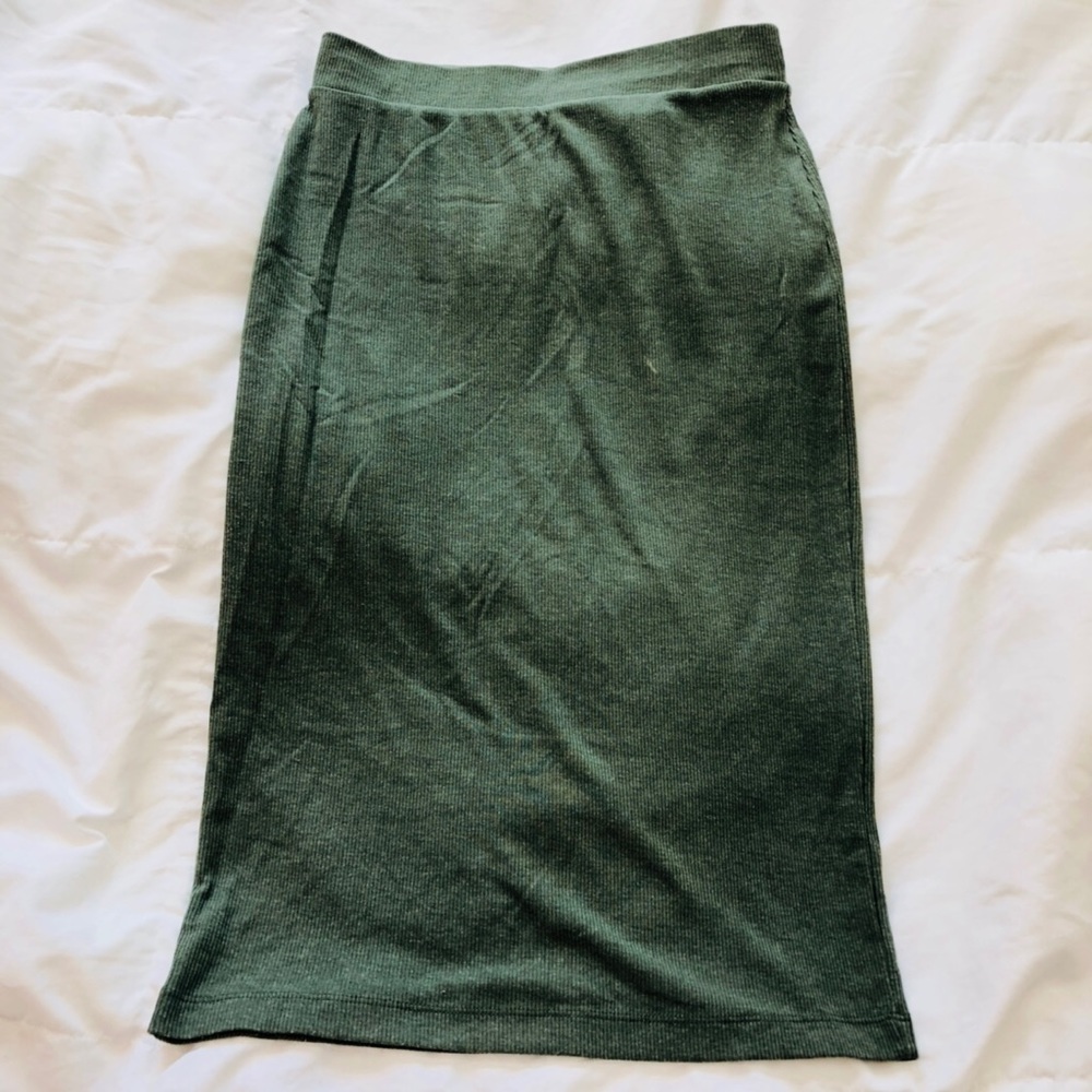 Olive Green Pencil Skirt